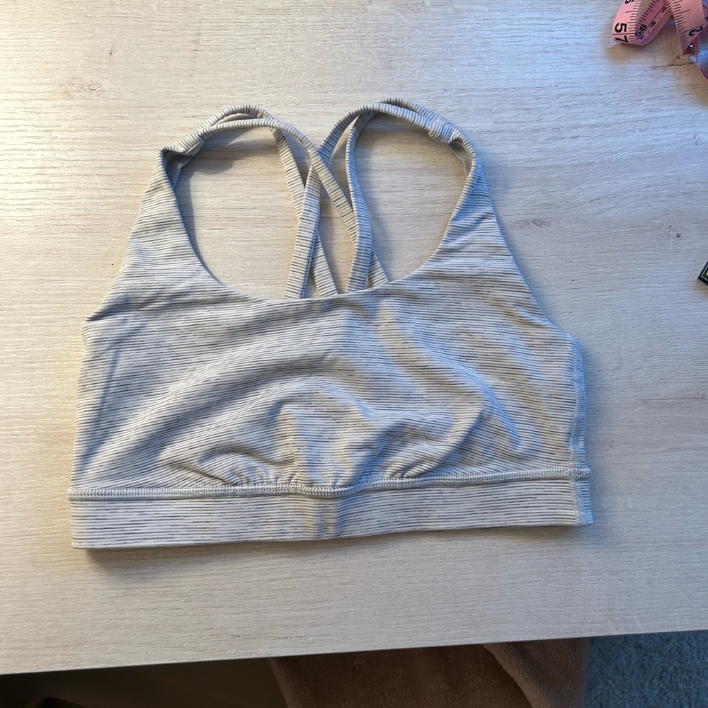 Grey Lululemon sports bra